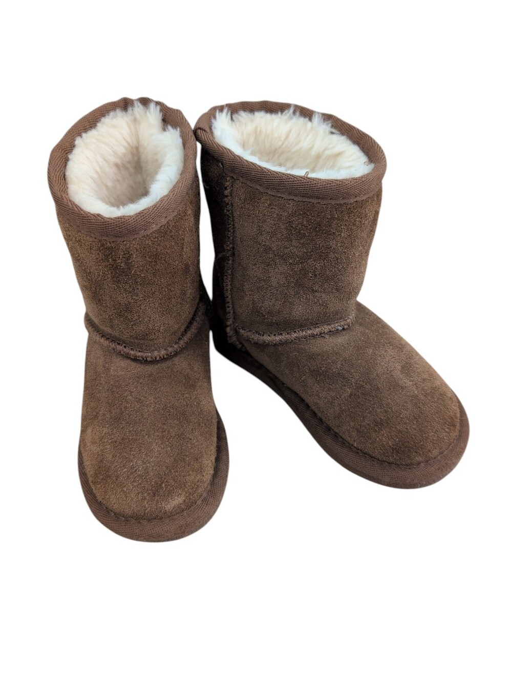 LAMO Suede Faux Fur Basic Boots, Brown Toddler Girls Size 9C